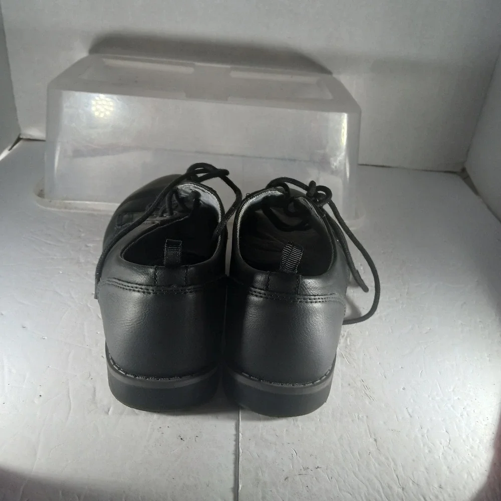 Wonder Nation Boys Dress Shoes Size 6 Black Memory Foam Oxford BBWN41FM005L